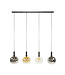 HELDR! Design-Pendelleuchte Mori 4L - Multicolor