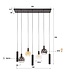 HELDR! Design-Pendelleuchte Mori 7L - Multicolor