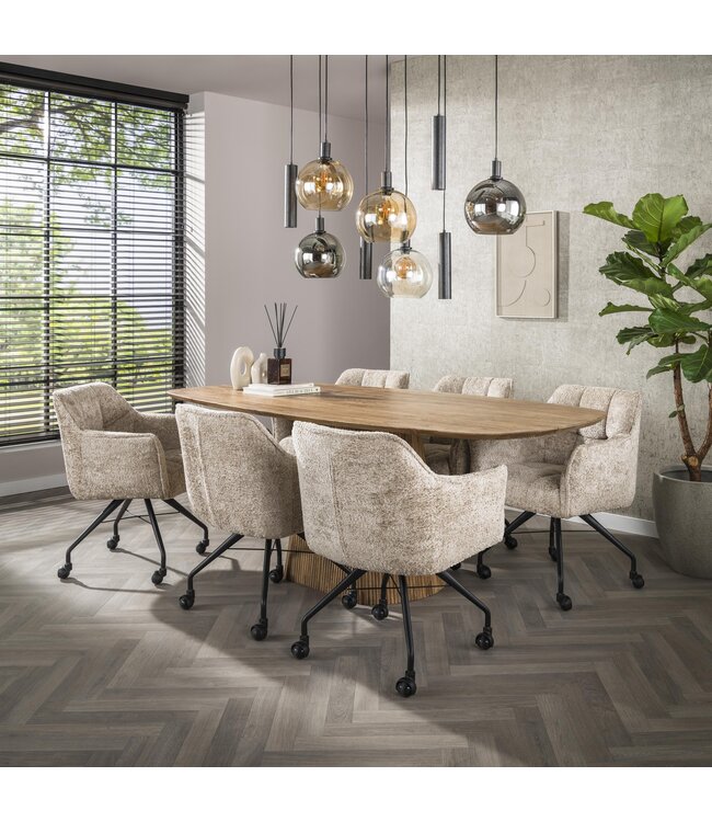 HELDR! Design-Pendelleuchte Mori 9L - Multicolor