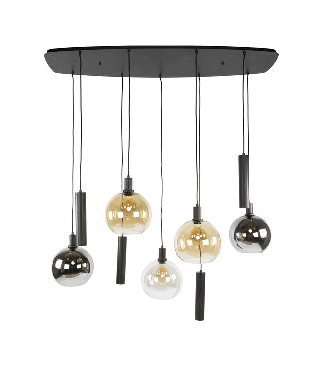 HELDR! Design-Pendelleuchte Mori 9L - Multicolor