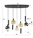 HELDR! Design-Pendelleuchte Mori 9L - Multicolor