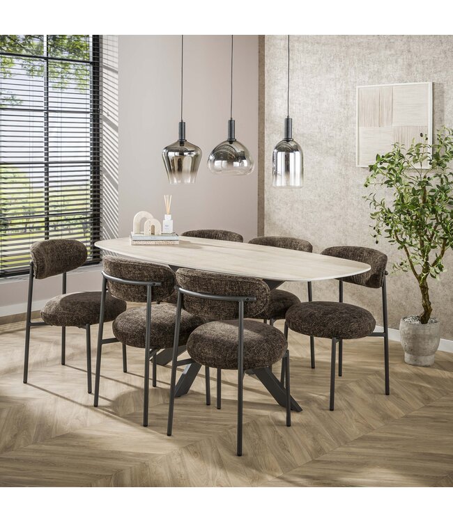 HELDR! Design-Pendelleuchte Eleonora 3L - Chrom/Transparent
