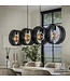 HELDR! Industrielle Pendelleuchte Santi 4L - Charcoal