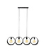 HELDR! Industrielle Pendelleuchte Santi 4L - Charcoal