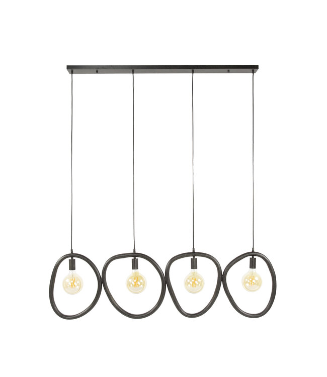 HELDR! Moderne Pendelleuchte Toni 4L - Schwarz