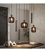 HELDR! Design-Pendelleuchte Xanthi 7L - Bronze/Braun