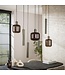 HELDR! Design-Pendelleuchte Xanthi 7L - Bronze/Braun