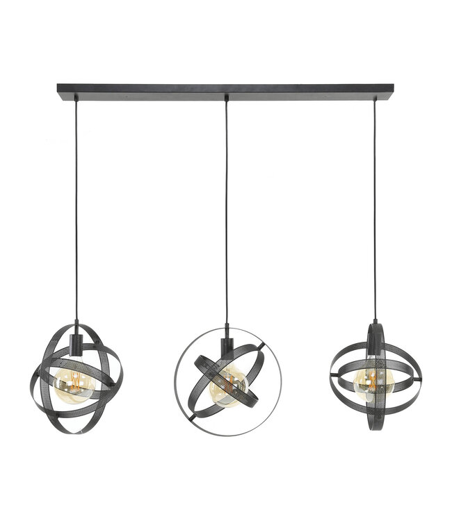 HELDR! Moderne Pendelleuchte Adino 3L - Schwarz