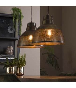 Heldr Pendelleuchte Aturo 2L - Antikbronze