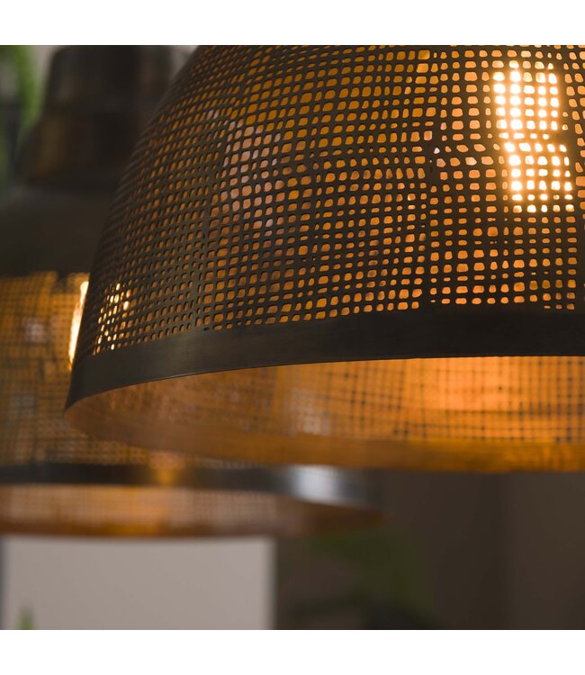 HELDR! Vintage-Pendelleuchte Aturo 2L - Antikbronze