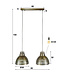 HELDR! Vintage-Pendelleuchte Aturo 2L - Antikbronze