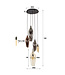 HELDR! Design-Pendelleuchte Garda 5L Vide - Multicolor