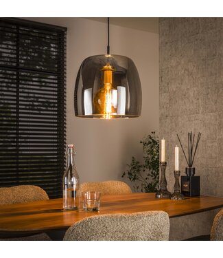 Heldr Pendelleuchte Gialli 1L - Rauchglas