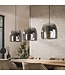 HELDR! Design-Pendelleuchte Gialli 3L - Rauchglas