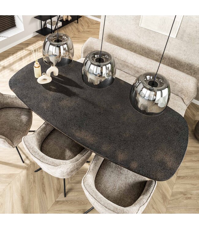 HELDR! Design-Pendelleuchte Gialli 3L - Rauchglas