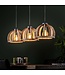 HELDR! Industrielle Pendelleuchte Icaro 3L - Mangoholz