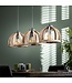 HELDR! Industrielle Pendelleuchte Icaro 3L - Mangoholz