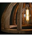HELDR! Industrielle Pendelleuchte Icaro Ø60 cm - Mangoholz