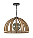 HELDR! Industrielle Pendelleuchte Icaro Ø60 cm - Mangoholz