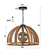 HELDR! Industrielle Pendelleuchte Icaro Ø60 cm - Mangoholz