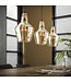 HELDR! Design-Pendelleuchte Mirona 3L - Bernstein Glas