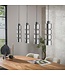 HELDR! Design-Pendelleuchte Nuri 4L - Chrom/Schwarz