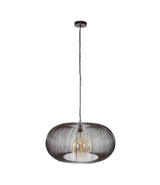 HELDR! Design-Pendelleuchte Pioli Ø70 cm - Schwarz/Kupfer