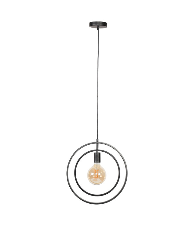 HELDR! Industrielle Pendelleuchte Riola - Charcoal