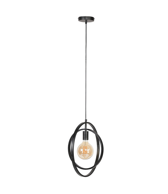 HELDR! Industrielle Pendelleuchte Riola - Charcoal