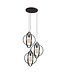 HELDR! Industrielle Pendelleuchte Riola 3L - Charcoal