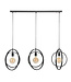 HELDR! Industrielle Pendelleuchte Riola II 3L - Charcoal
