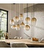 HELDR! Design-Pendelleuchte Tivola 9L - Bernstein/Transparent