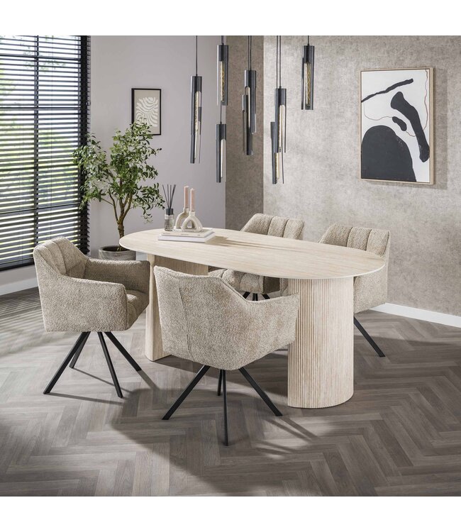 HELDR! Industrielle Pendelleuchte Unico 9L - Schwarz