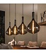 HELDR! Industrielle Pendelleuchte Zivari 4L - Rauchglas