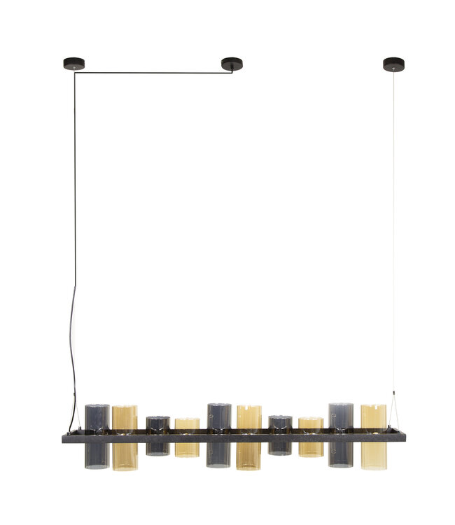 HELDR! Industrielle Pendelleuchte Zuro 10L - Multicolor
