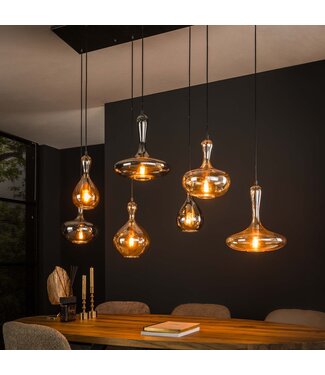 Heldr Pendelleuchte Amara 7L - Multicolor