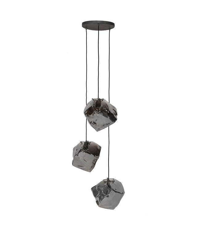 HELDR! Design-Pendelleuchte Cella 3L - Chrom