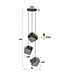 HELDR! Design-Pendelleuchte Cella 3L - Chrom