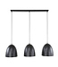HELDR! Industrielle Pendelleuchte Como 3L - Charcoal
