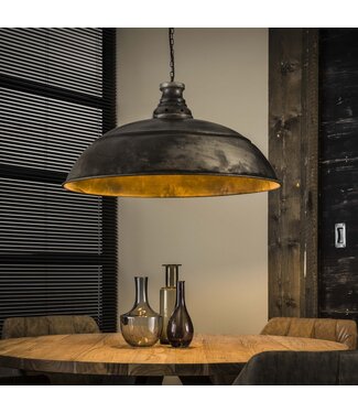 Heldr Pendelleuchte Leona Ø80cm - Altsilber