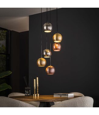 Heldr Pendelleuchte Levara 6L - Multicolor
