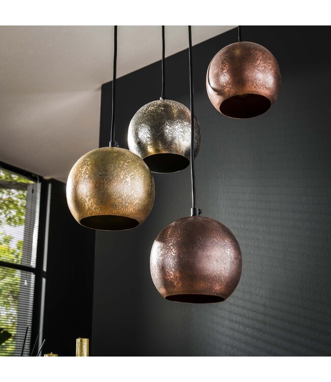 HELDR! Industrielle Pendelleuchte Levara 6L - Multicolor