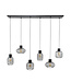 HELDR! Industrielle Pendelleuchte Nuvo 6L - Charcoal