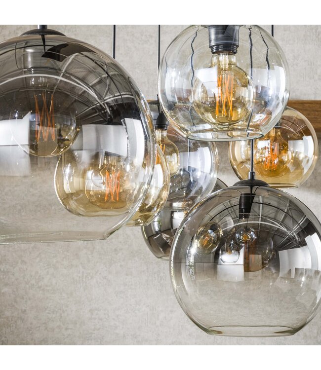 HELDR! Industrielle Pendelleuchte Sava 7L - Multicolor