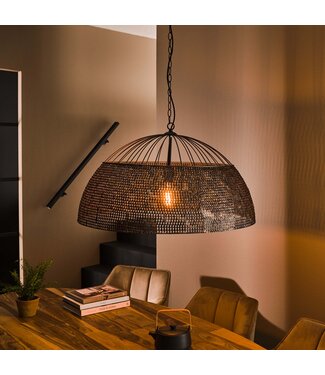 Heldr Pendelleuchte Selci Ø80cm - Schwarz/Braun