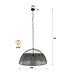HELDR! Industrielle Pendelleuchte Selci Ø80cm - Schwarz/Braun