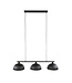 HELDR! Industrielle Pendelleuchte Serra II 3L - Schwarz
