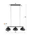 HELDR! Industrielle Pendelleuchte Serra II 3L - Schwarz
