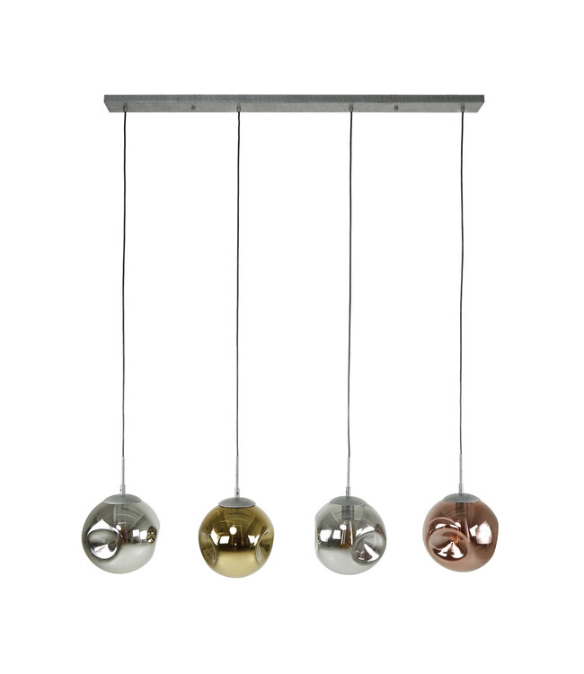 HELDR! Moderne Pendelleuchte Zara 4L - Multicolor