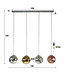 HELDR! Moderne Pendelleuchte Zara 4L - Multicolor